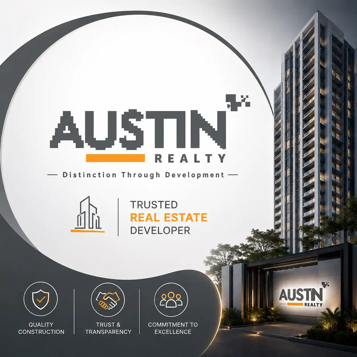 Austin logo trusted real estate developer Pune