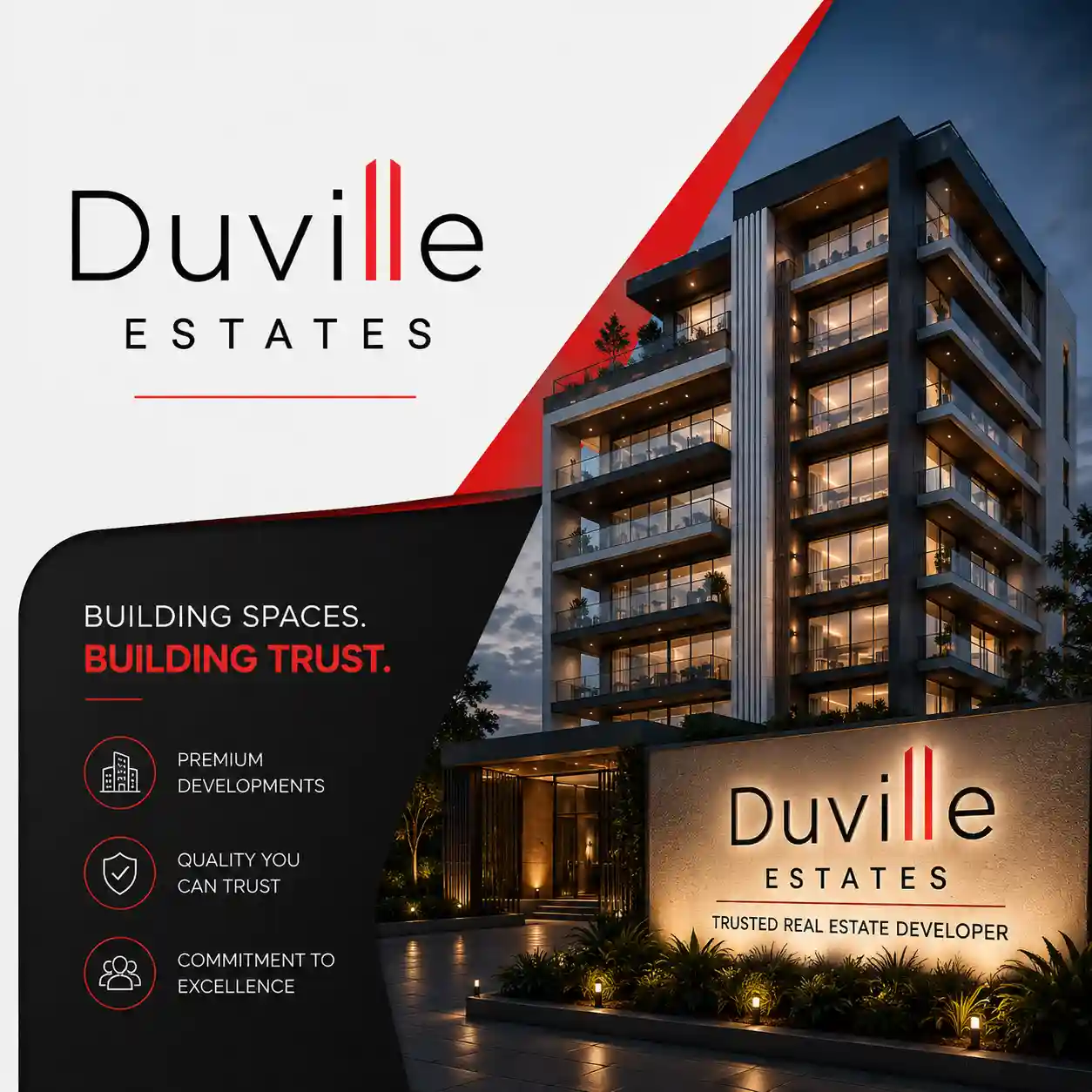 Duville logo trusted real estate developer Pune