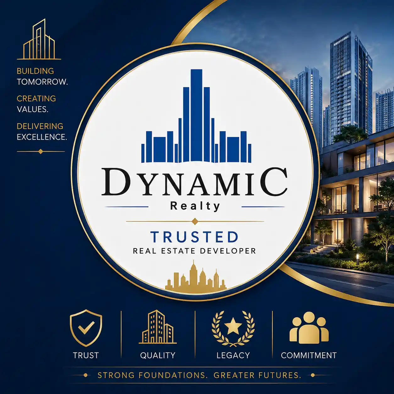 Dynamic Realty logo trusted real estate developer Pune