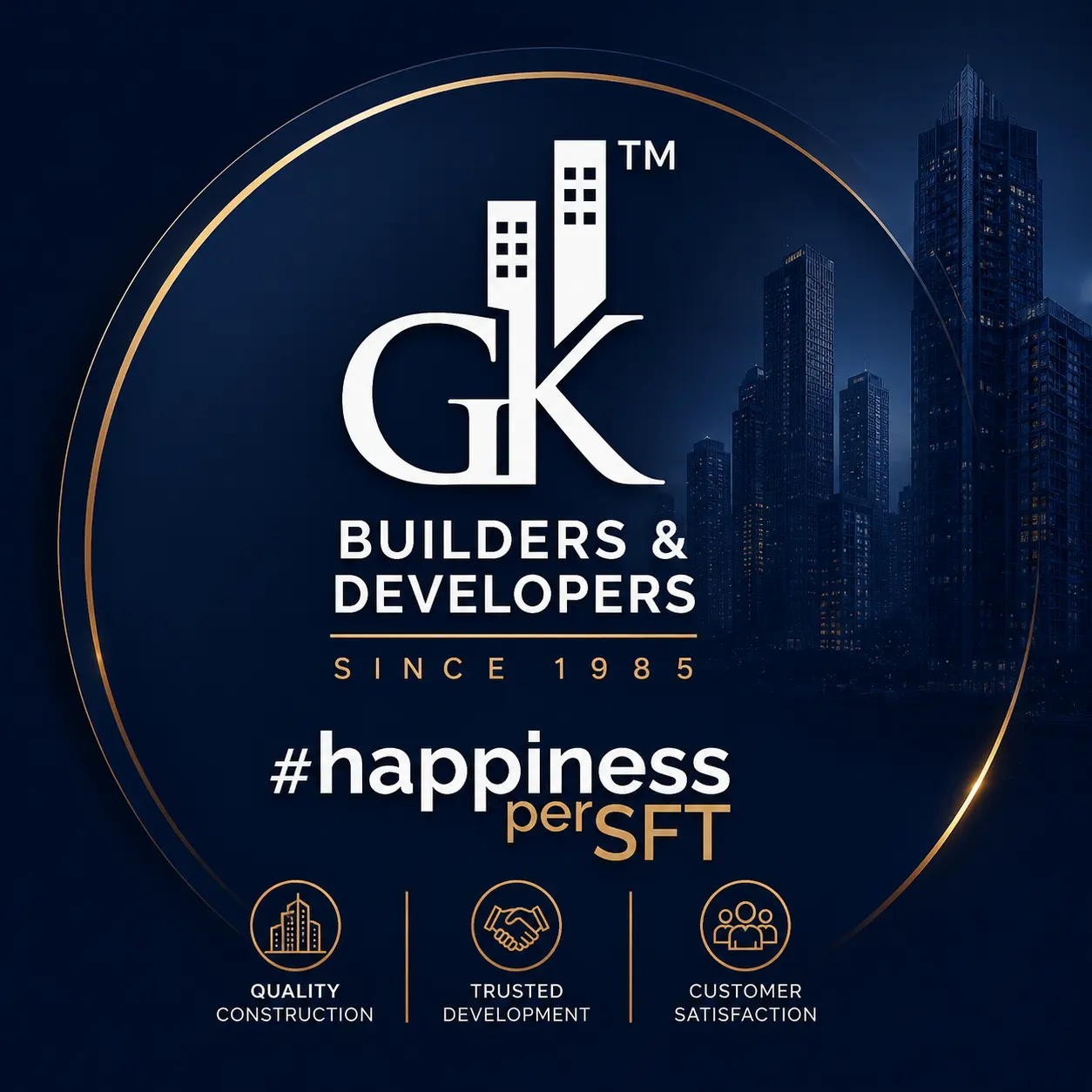 GK Group logo trusted real estate developer Pune