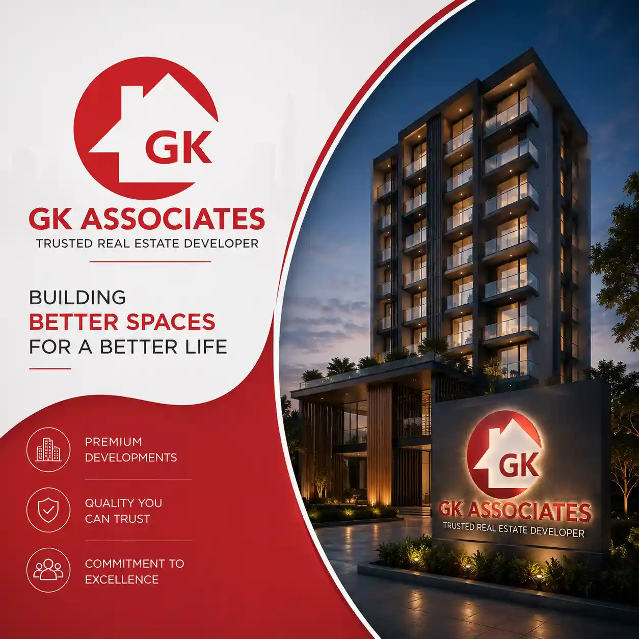 GK Associates logo trusted real estate developer Pune