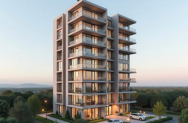 Illustrative apartment render, Manjari Budruk, Pune