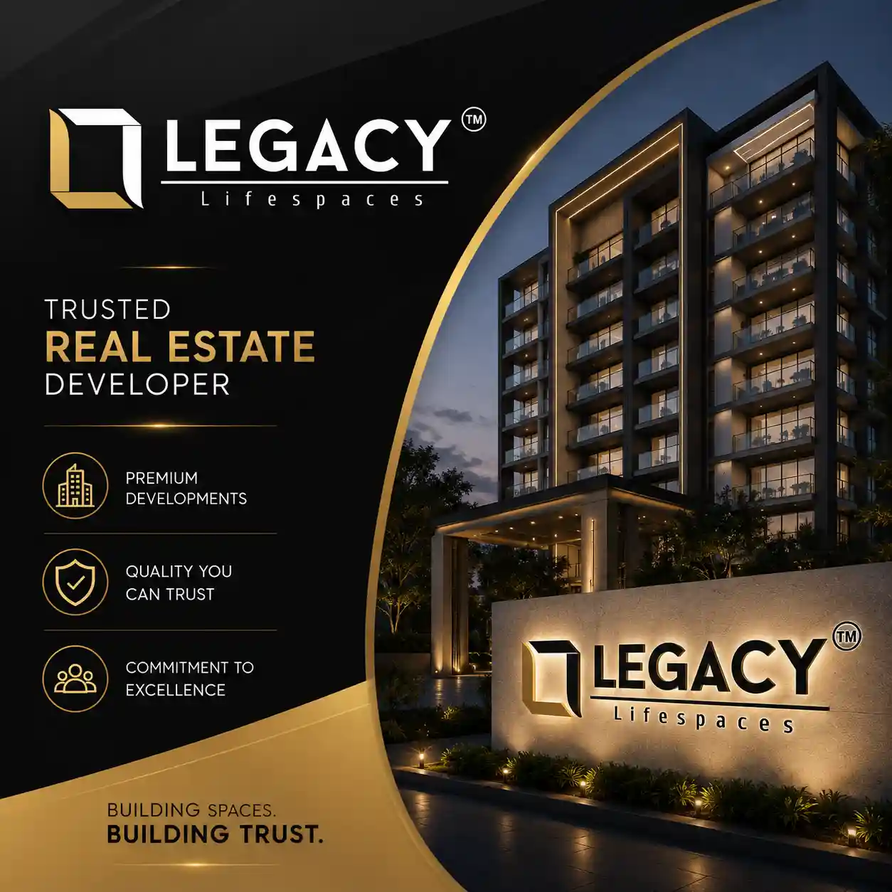 Legacy logo trusted real estate developer Pune