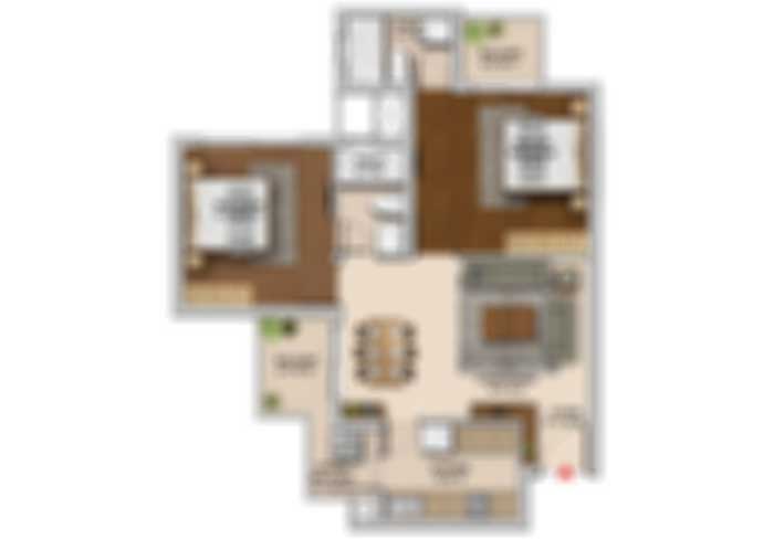 3 BHK Floor Plan