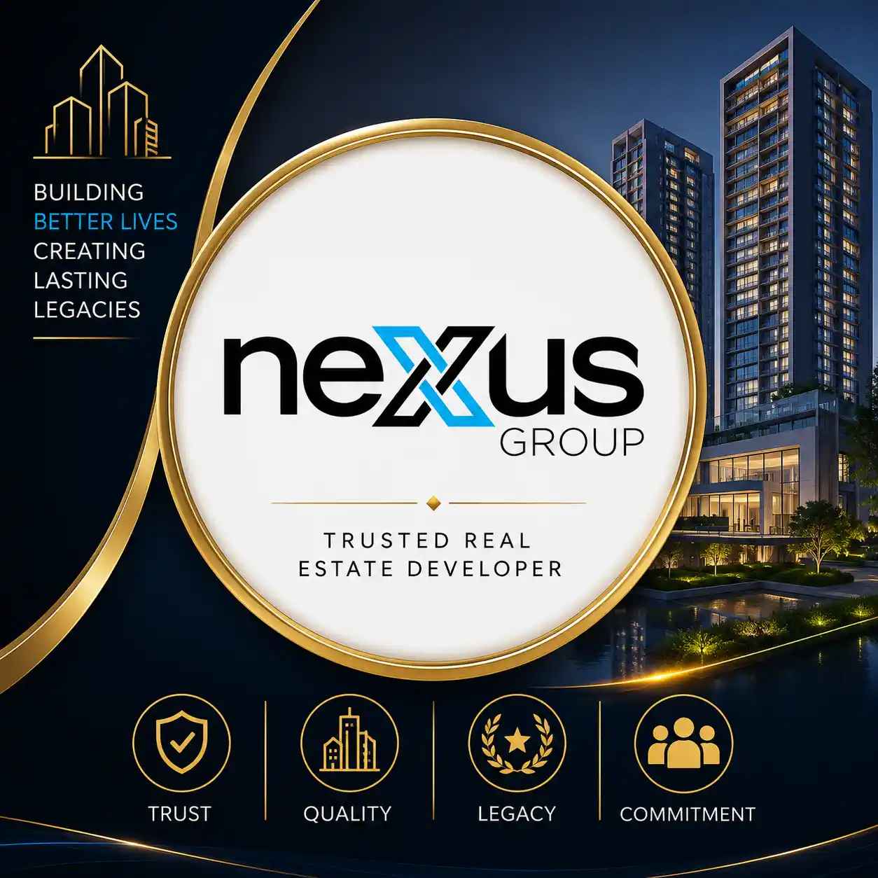 Nexus logo trusted real estate developer Pune