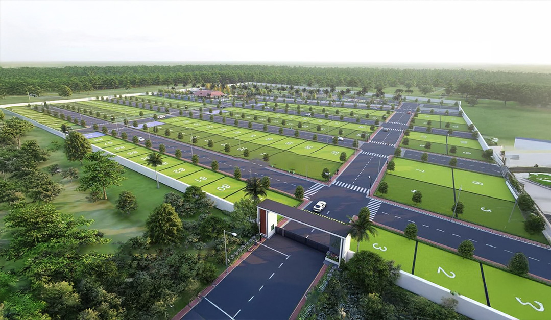 Golf View Plots Layout at Panchshil Golf Reserve for premium living