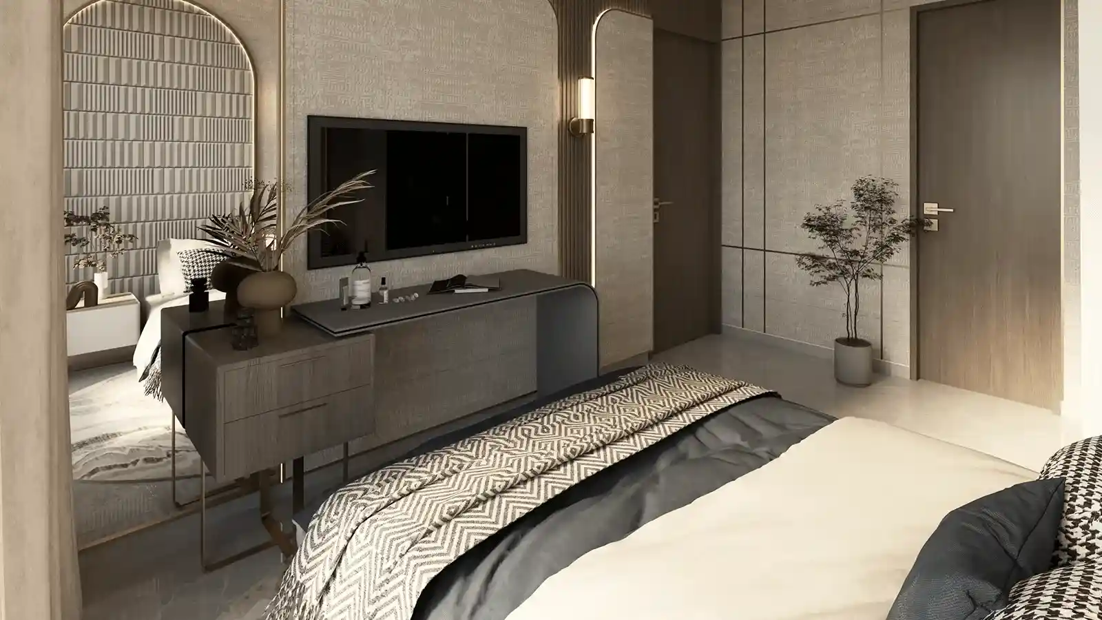 Pride The Spires Aundh Pune Cozy Bedroom