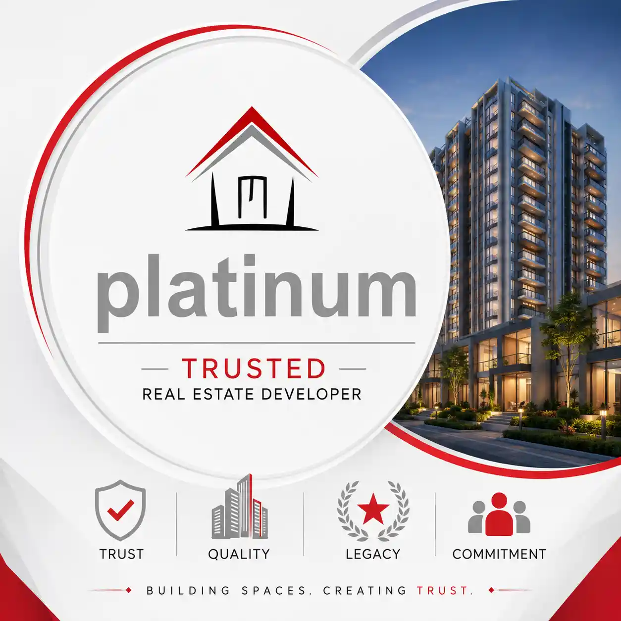 Pride Platinum logo trusted real estate developer Pune