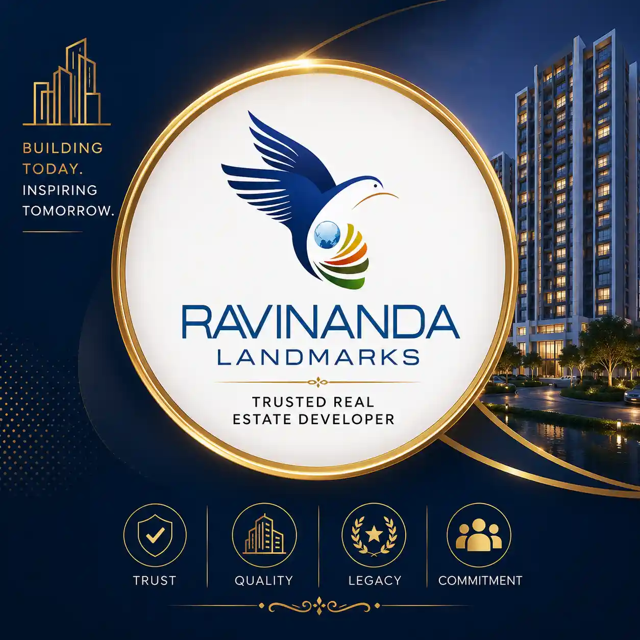 Ravinanda logo trusted real estate developer Pune