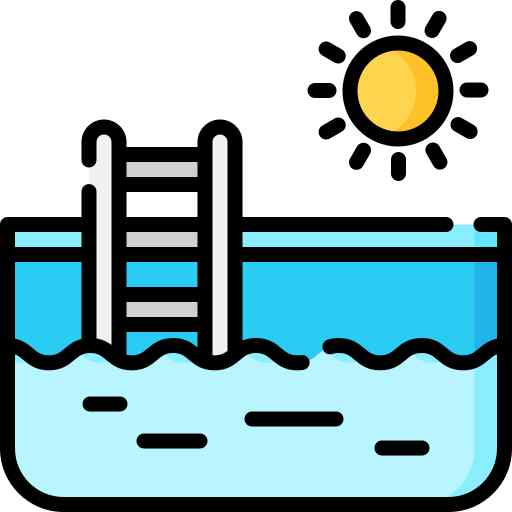 Swimming pool in Shiv Zen World flats Pune