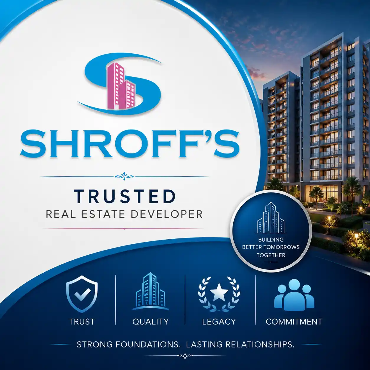 Shroff Group logo trusted real estate developer Pune