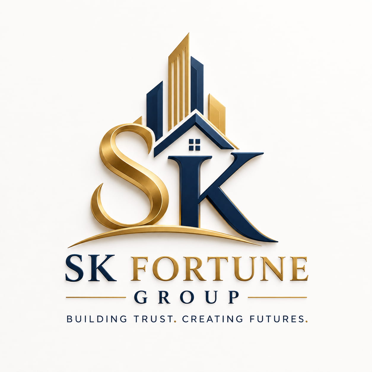 SK Fortune Group logo for luxury apartments in Kothrud