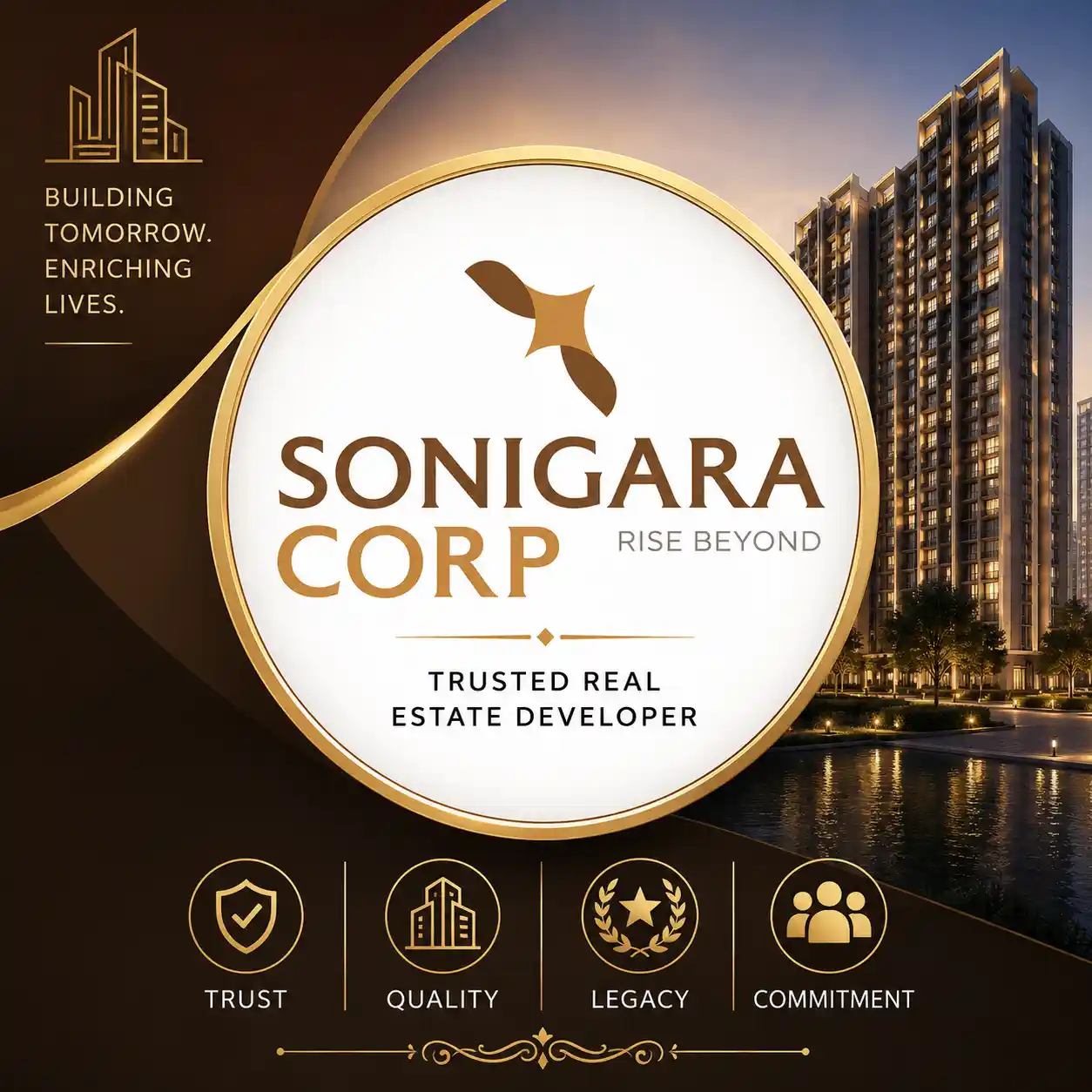 Sonigara Corp logo trusted real estate developer Pune