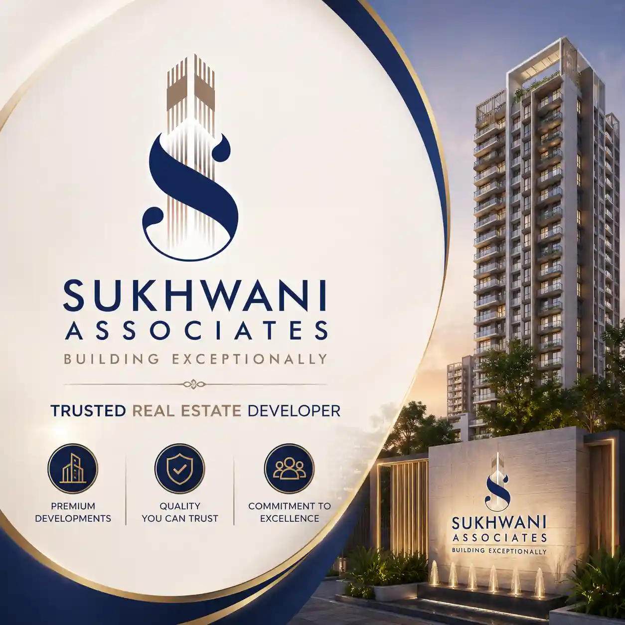 Sukhwani Associates logo trusted real estate developer Pune