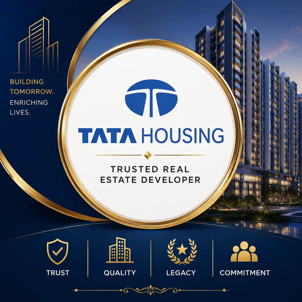 Tata Housing logo trusted real estate developer Pune