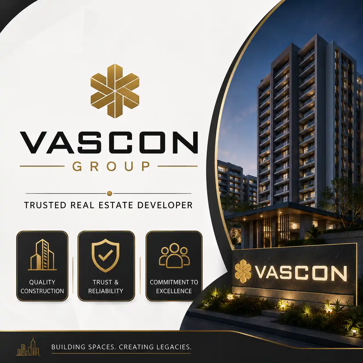 Vascon Group logo trusted real estate developer Pune
