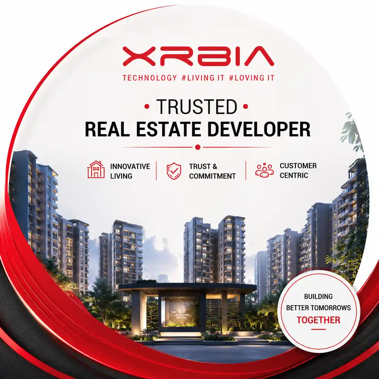 Xrbia Group logo trusted real estate developer Pune